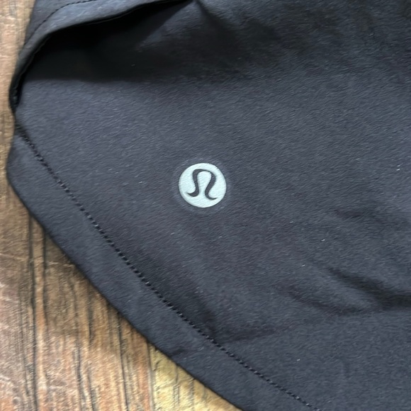 Black Athletic Shorts with Zipper Pocket - Picture 3 of 7